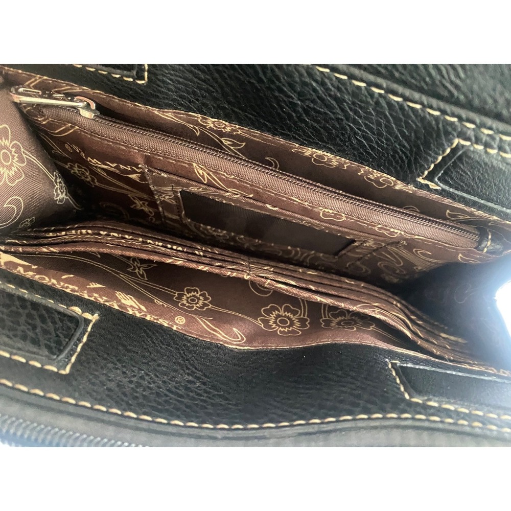 Montana West Purse Sugar Skull Embroidered Crossbody Bag Day of the Dead Black - Picture 8 of 16